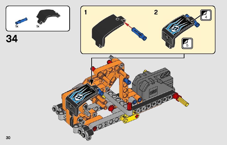 レーシングトラック 42104 レゴの商品情報 レゴの説明書・組立方法 30 page