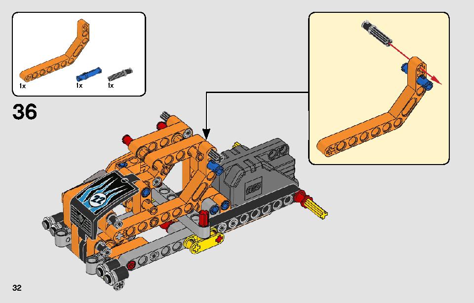 レーシングトラック 42104 レゴの商品情報 レゴの説明書・組立方法 32 page
