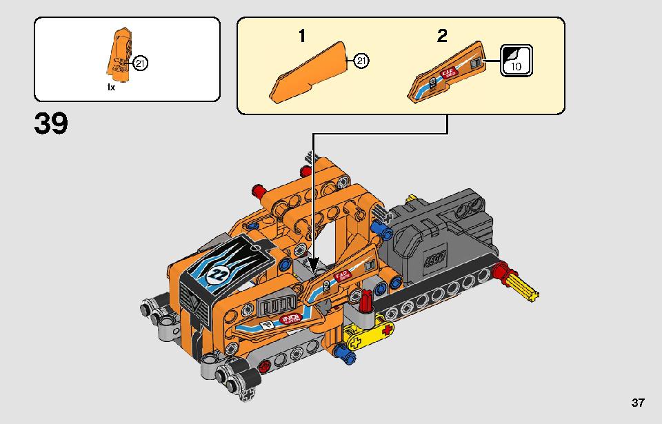 レーシングトラック 42104 レゴの商品情報 レゴの説明書・組立方法 37 page