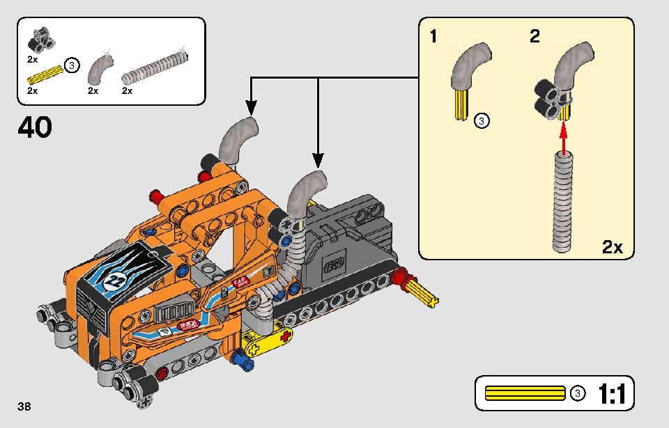 レーシングトラック 42104 レゴの商品情報 レゴの説明書・組立方法 38 page