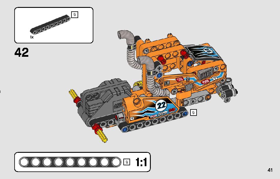 レーシングトラック 42104 レゴの商品情報 レゴの説明書・組立方法 41 page