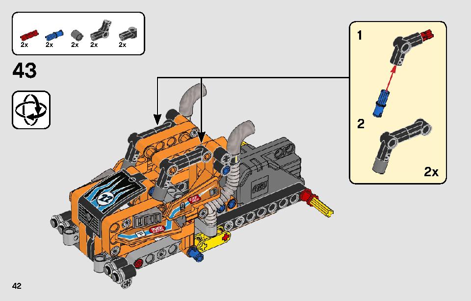 レーシングトラック 42104 レゴの商品情報 レゴの説明書・組立方法 42 page