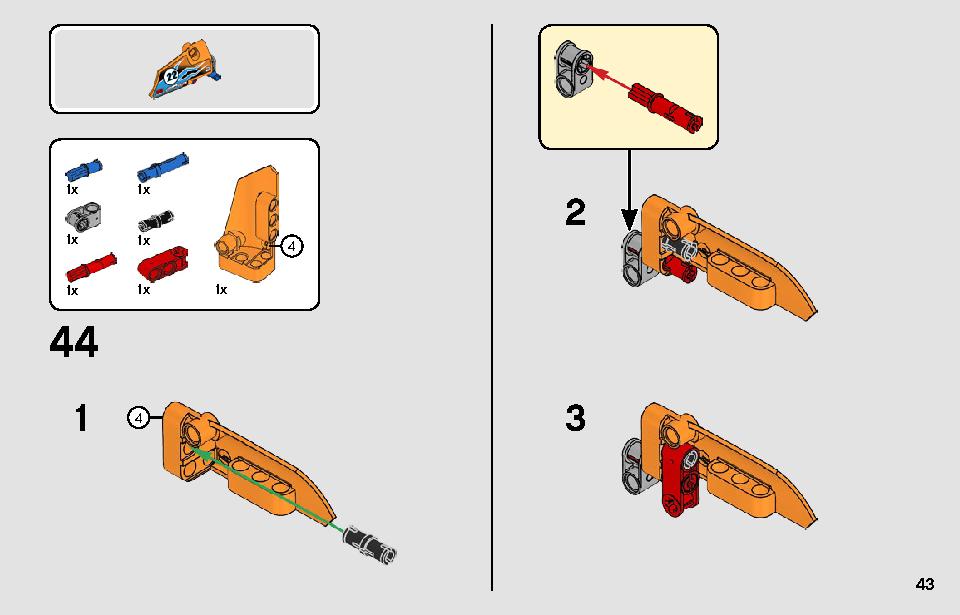 レーシングトラック 42104 レゴの商品情報 レゴの説明書・組立方法 43 page