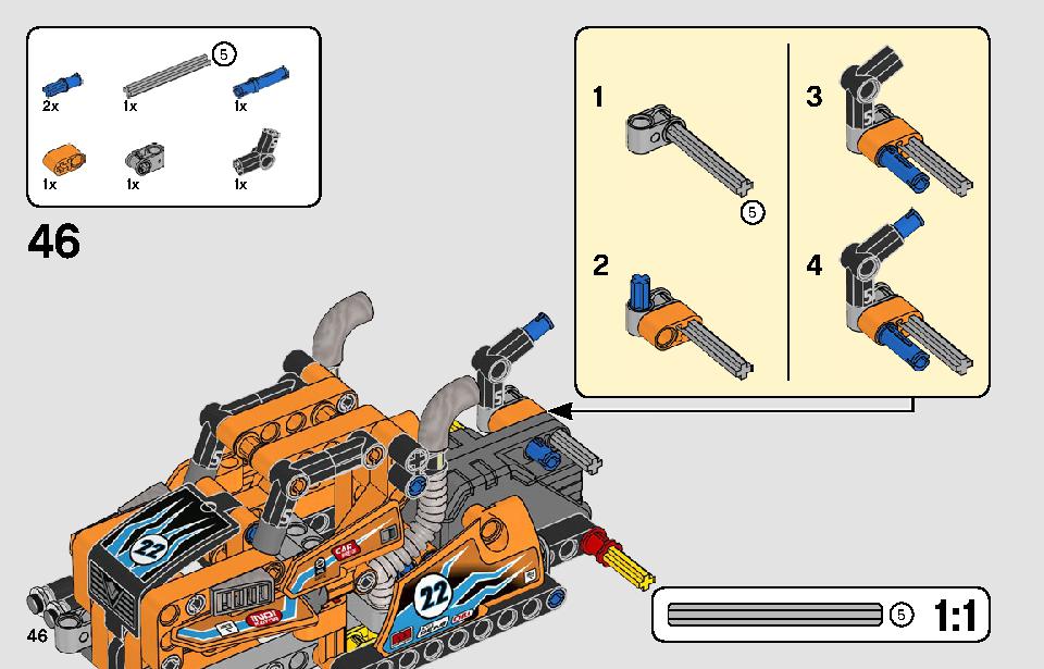 レーシングトラック 42104 レゴの商品情報 レゴの説明書・組立方法 46 page