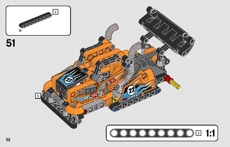 レーシングトラック 42104 レゴの商品情報 レゴの説明書・組立方法 52 page