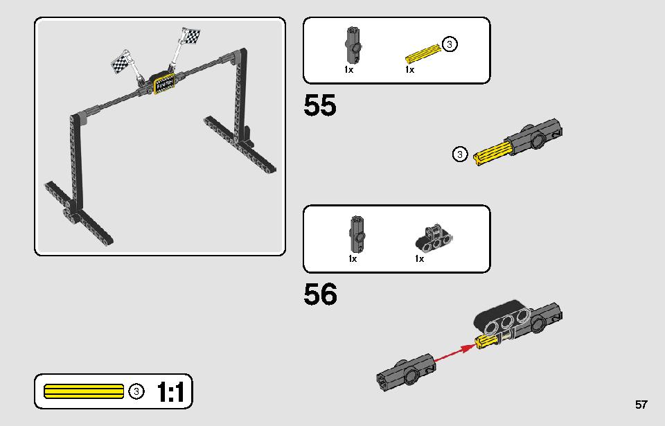 レーシングトラック 42104 レゴの商品情報 レゴの説明書・組立方法 57 page