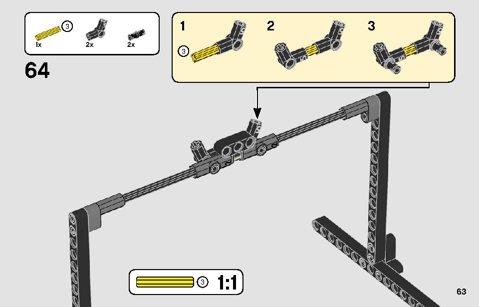 レーシングトラック 42104 レゴの商品情報 レゴの説明書・組立方法 63 page