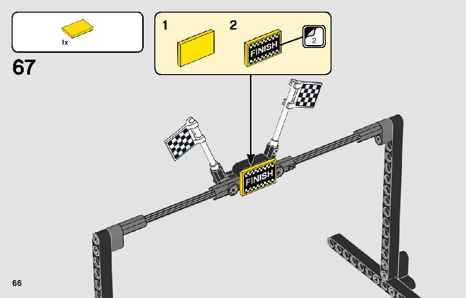レーシングトラック 42104 レゴの商品情報 レゴの説明書・組立方法 66 page