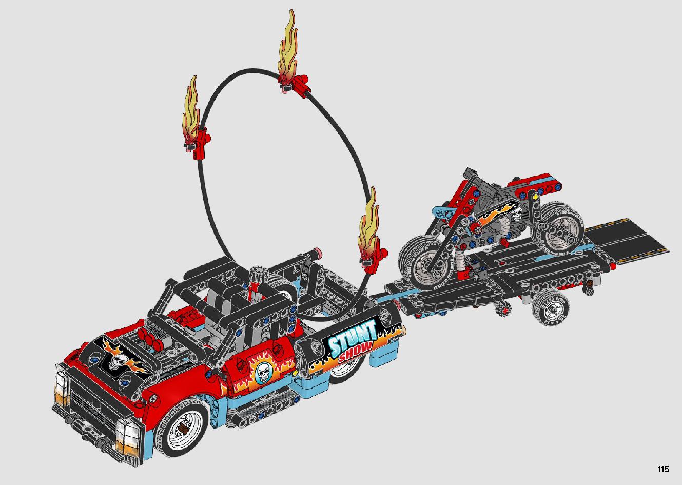 トラックとバイクのスタントショー 42106 レゴの商品情報 レゴの説明書・組立方法 115 page