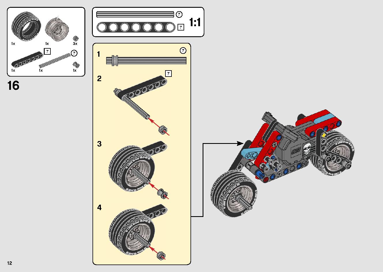 トラックとバイクのスタントショー 42106 レゴの商品情報 レゴの説明書・組立方法 12 page