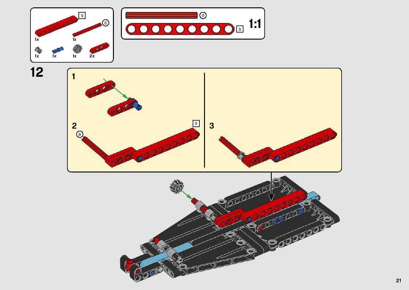 トラックとバイクのスタントショー 42106 レゴの商品情報 レゴの説明書・組立方法 21 page