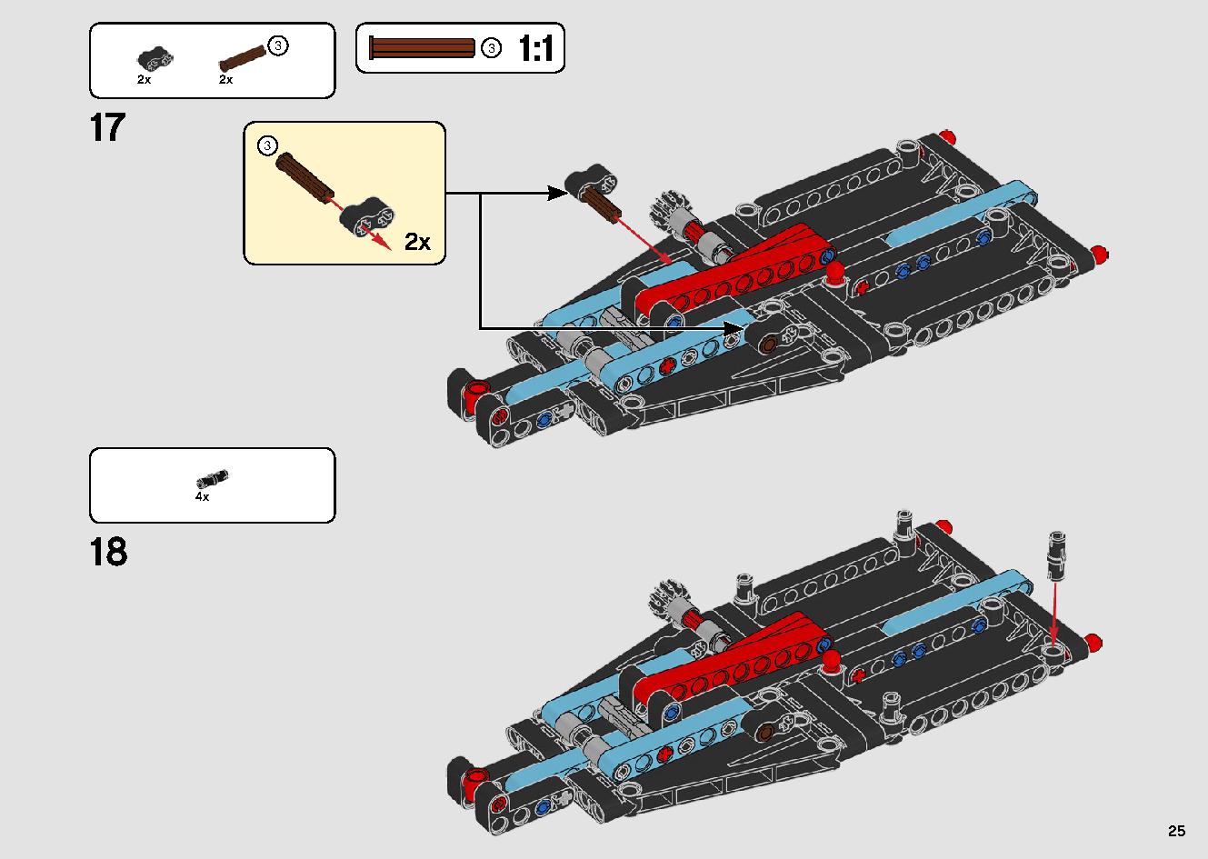 トラックとバイクのスタントショー 42106 レゴの商品情報 レゴの説明書・組立方法 25 page