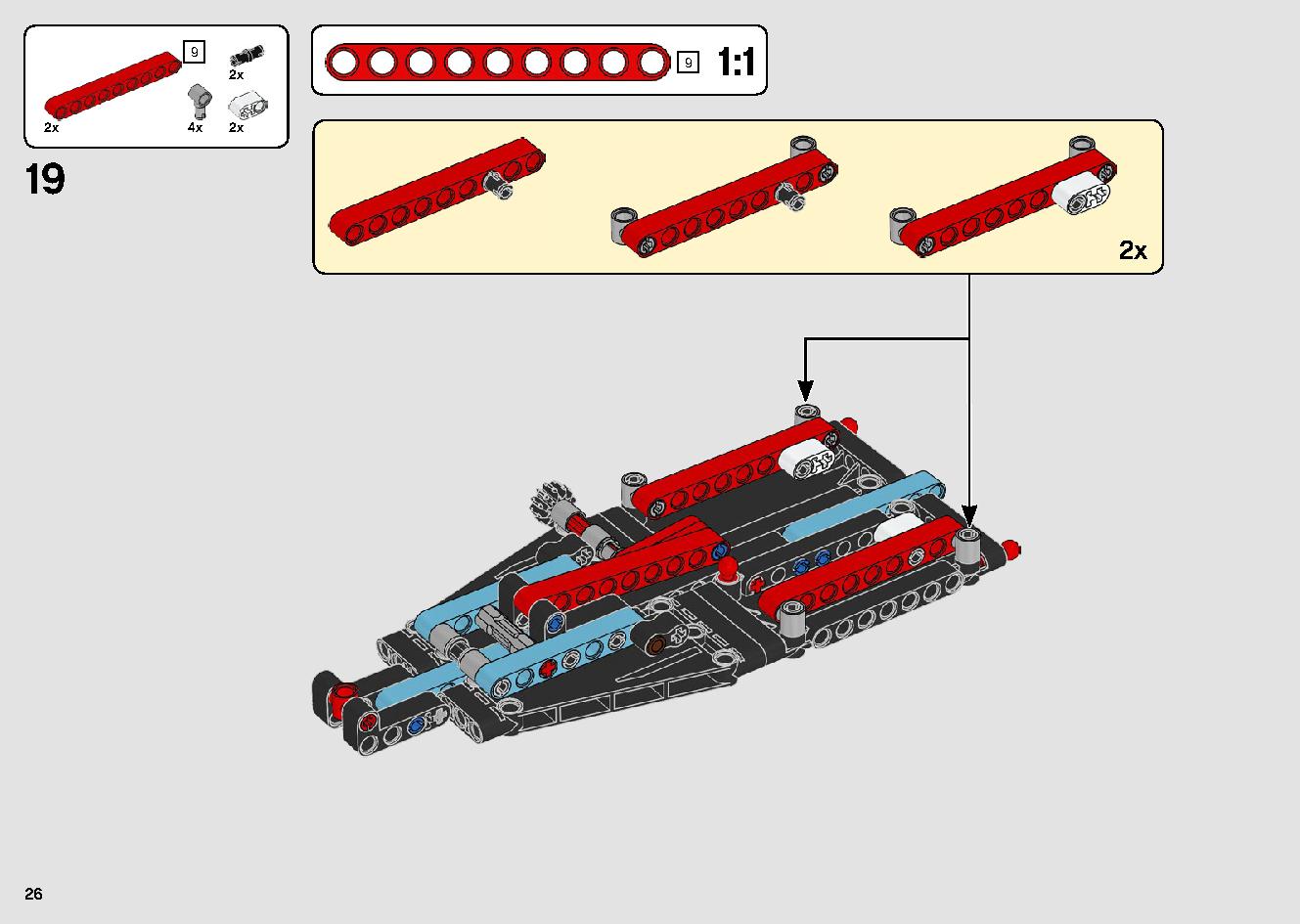 トラックとバイクのスタントショー 42106 レゴの商品情報 レゴの説明書・組立方法 26 page