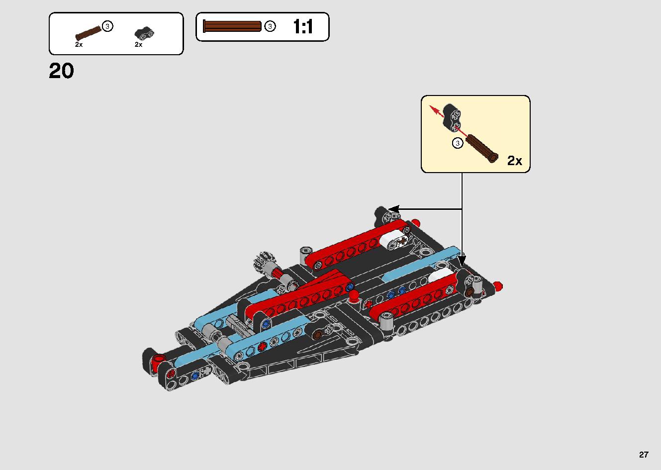 Stunt Show Truck & Bike 42106 LEGO information LEGO instructions 27 page