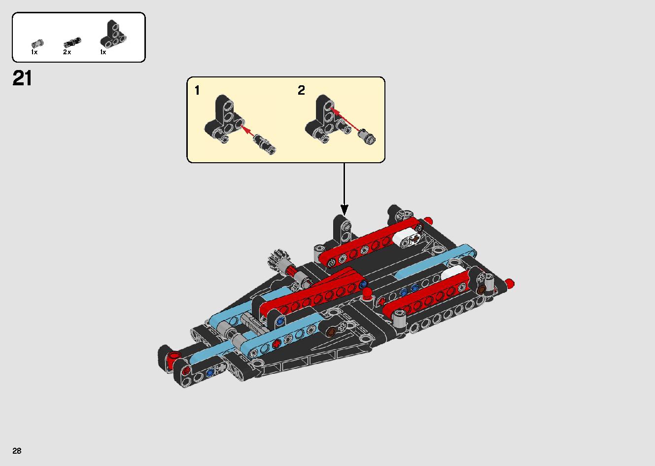 トラックとバイクのスタントショー 42106 レゴの商品情報 レゴの説明書・組立方法 28 page