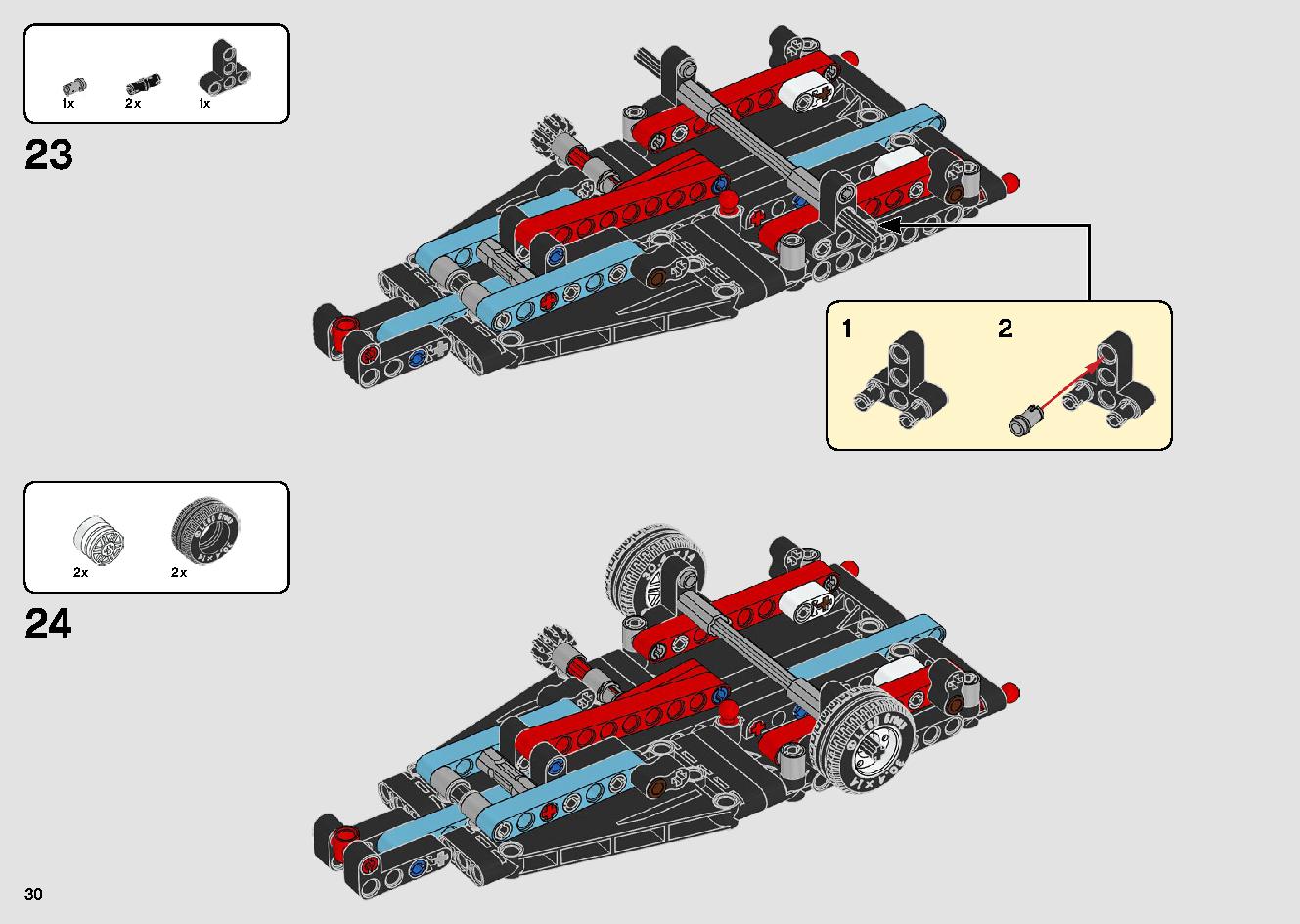 トラックとバイクのスタントショー 42106 レゴの商品情報 レゴの説明書・組立方法 30 page