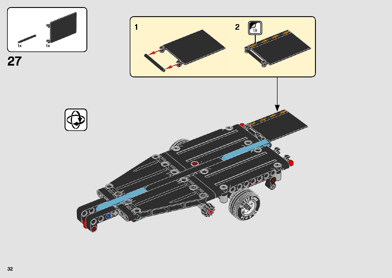 トラックとバイクのスタントショー 42106 レゴの商品情報 レゴの説明書・組立方法 32 page