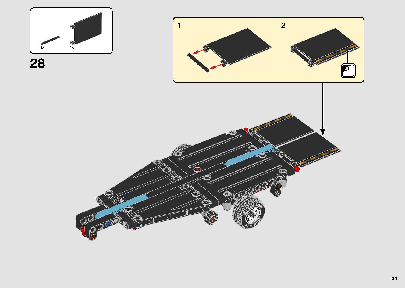 トラックとバイクのスタントショー 42106 レゴの商品情報 レゴの説明書・組立方法 33 page