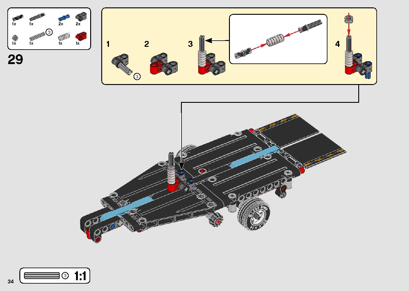Stunt Show Truck & Bike 42106 LEGO information LEGO instructions 34 page