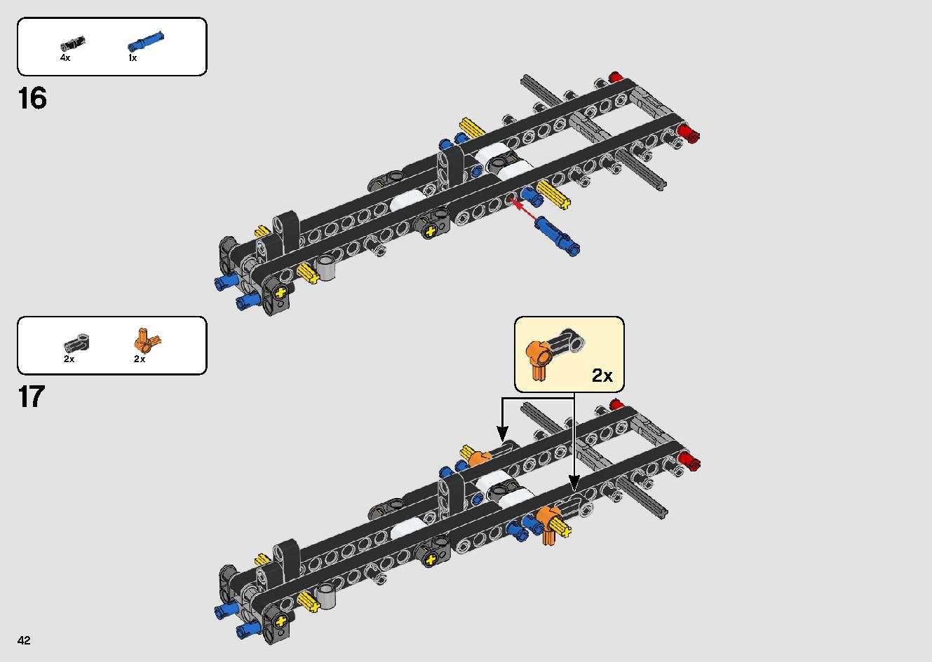 トラックとバイクのスタントショー 42106 レゴの商品情報 レゴの説明書・組立方法 42 page