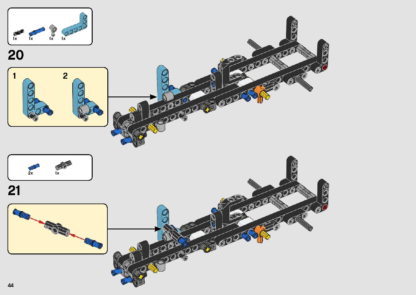 トラックとバイクのスタントショー 42106 レゴの商品情報 レゴの説明書・組立方法 44 page