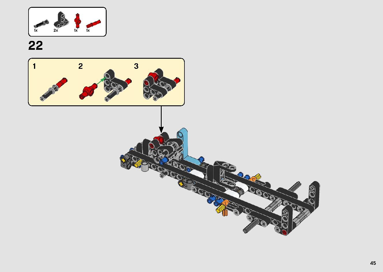 Stunt Show Truck & Bike 42106 LEGO information LEGO instructions 45 page