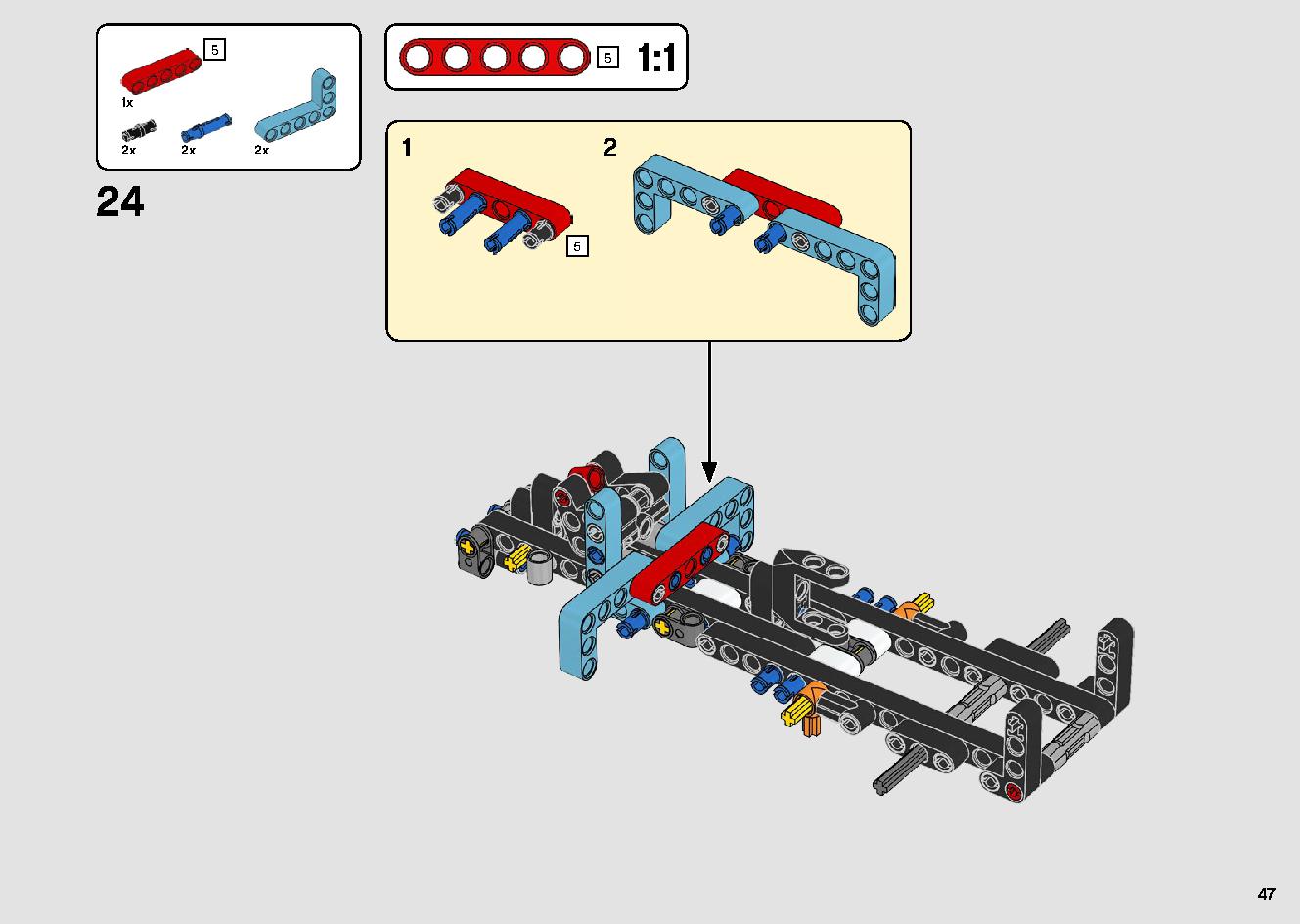 Stunt Show Truck & Bike 42106 LEGO information LEGO instructions 47 page