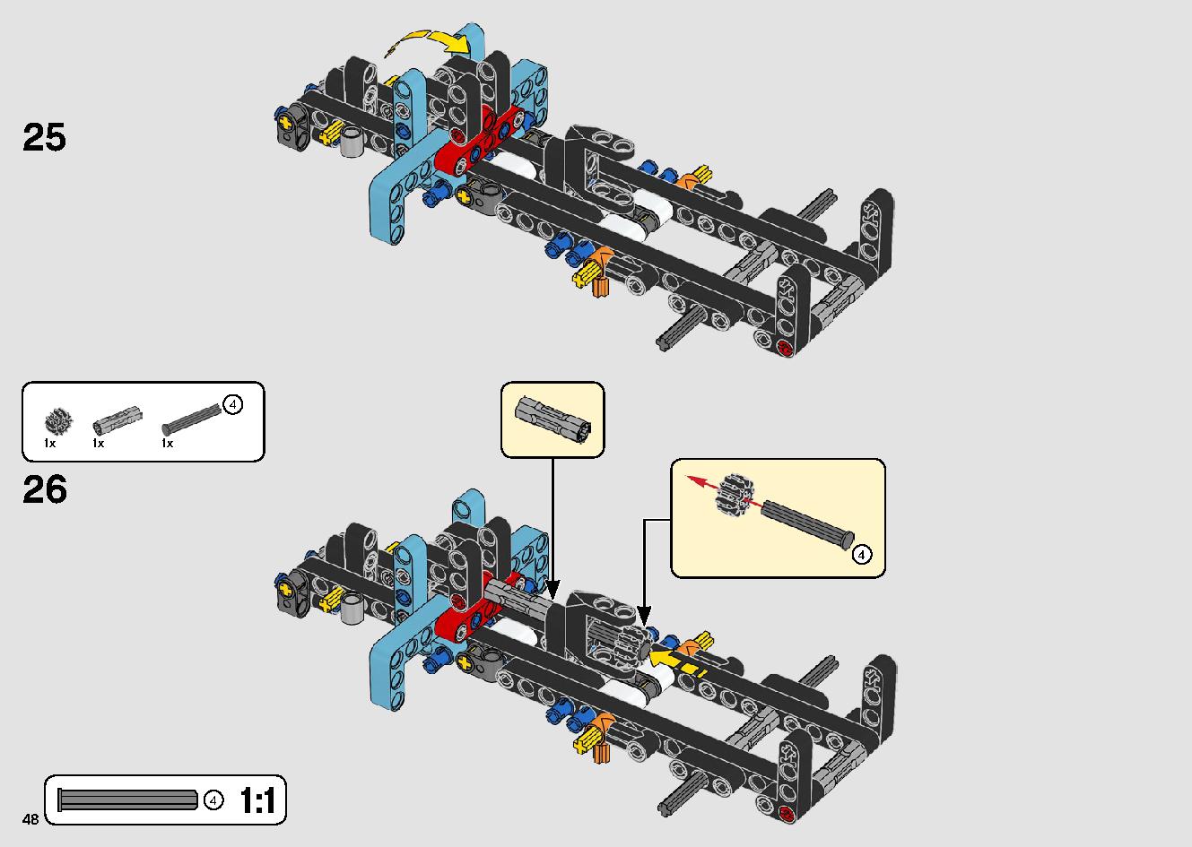 トラックとバイクのスタントショー 42106 レゴの商品情報 レゴの説明書・組立方法 48 page