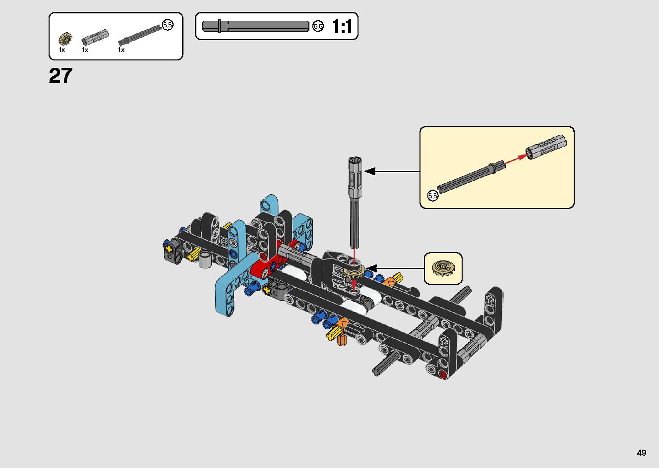 トラックとバイクのスタントショー 42106 レゴの商品情報 レゴの説明書・組立方法 49 page
