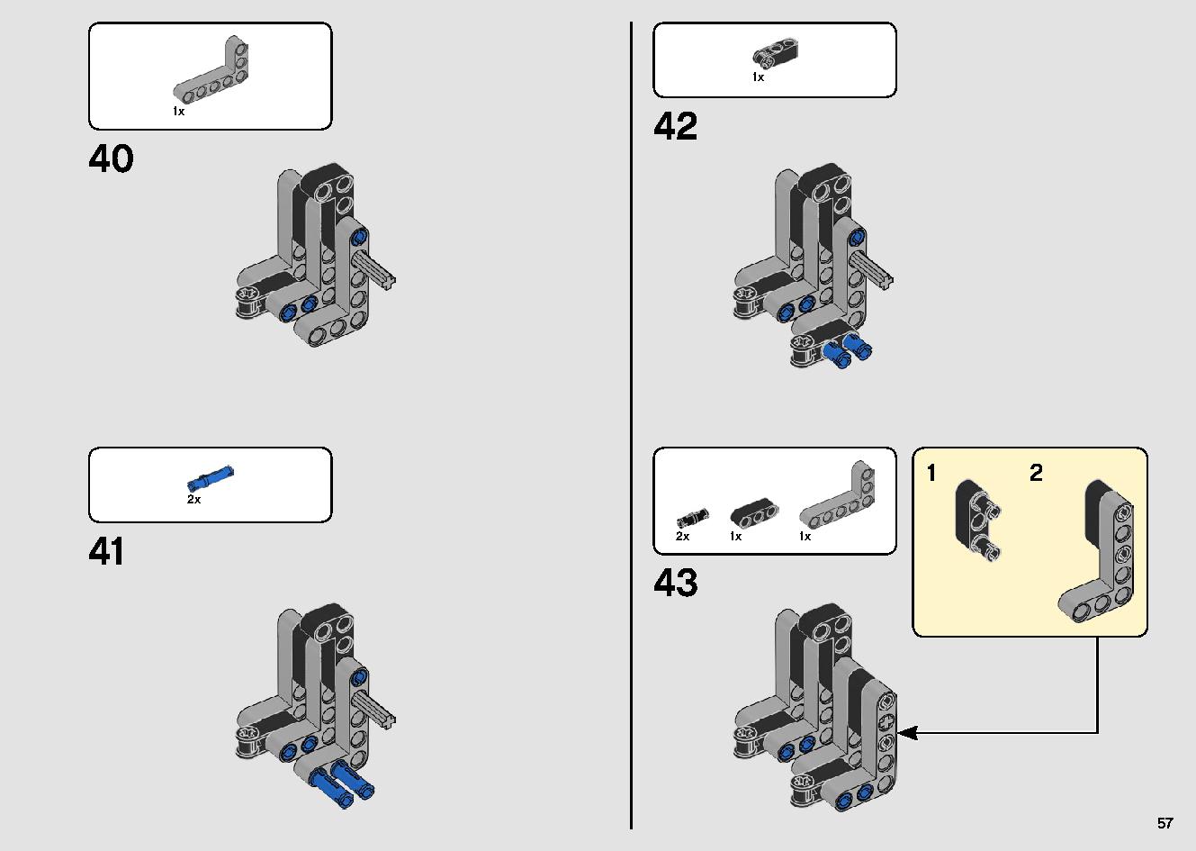 トラックとバイクのスタントショー 42106 レゴの商品情報 レゴの説明書・組立方法 57 page