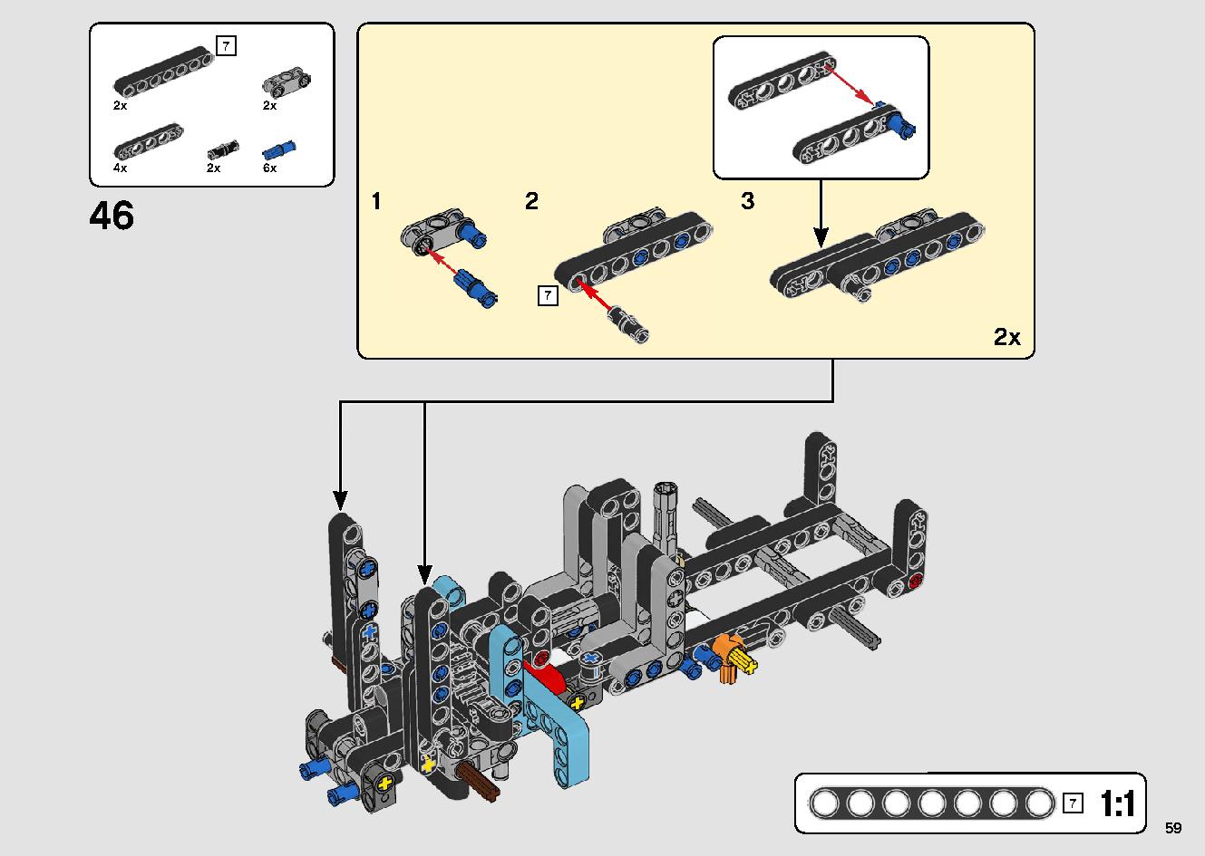 トラックとバイクのスタントショー 42106 レゴの商品情報 レゴの説明書・組立方法 59 page