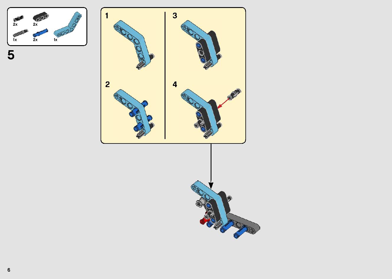 トラックとバイクのスタントショー 42106 レゴの商品情報 レゴの説明書・組立方法 6 page