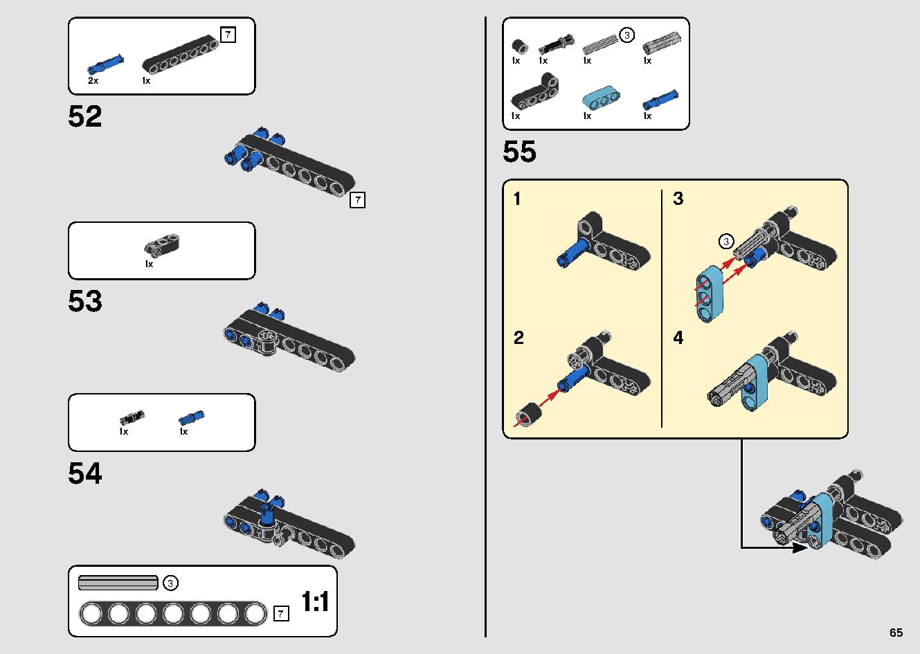 トラックとバイクのスタントショー 42106 レゴの商品情報 レゴの説明書・組立方法 65 page