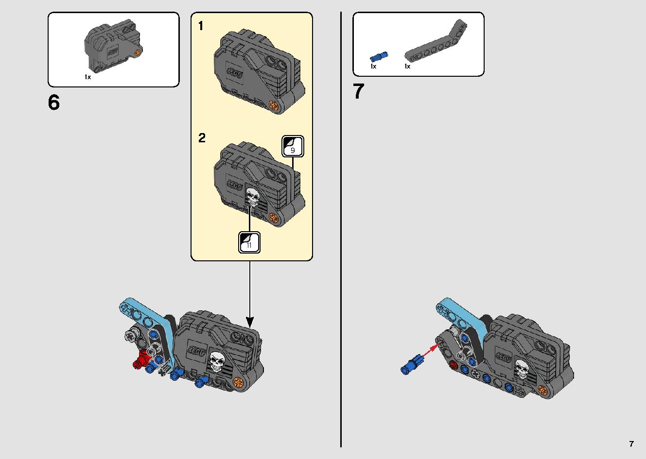 トラックとバイクのスタントショー 42106 レゴの商品情報 レゴの説明書・組立方法 7 page