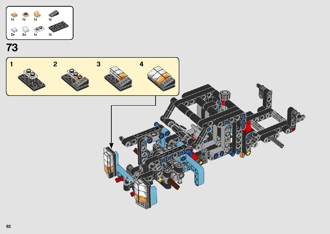 トラックとバイクのスタントショー 42106 レゴの商品情報 レゴの説明書・組立方法 82 page