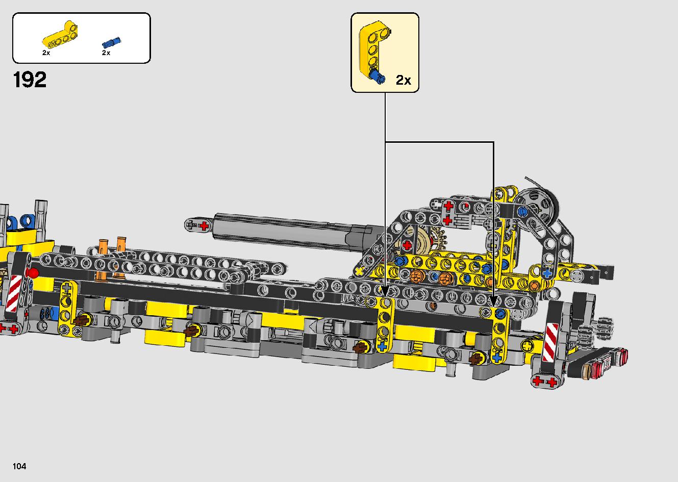移動式クレーン車 42108 レゴの商品情報 レゴの説明書・組立方法 104 page