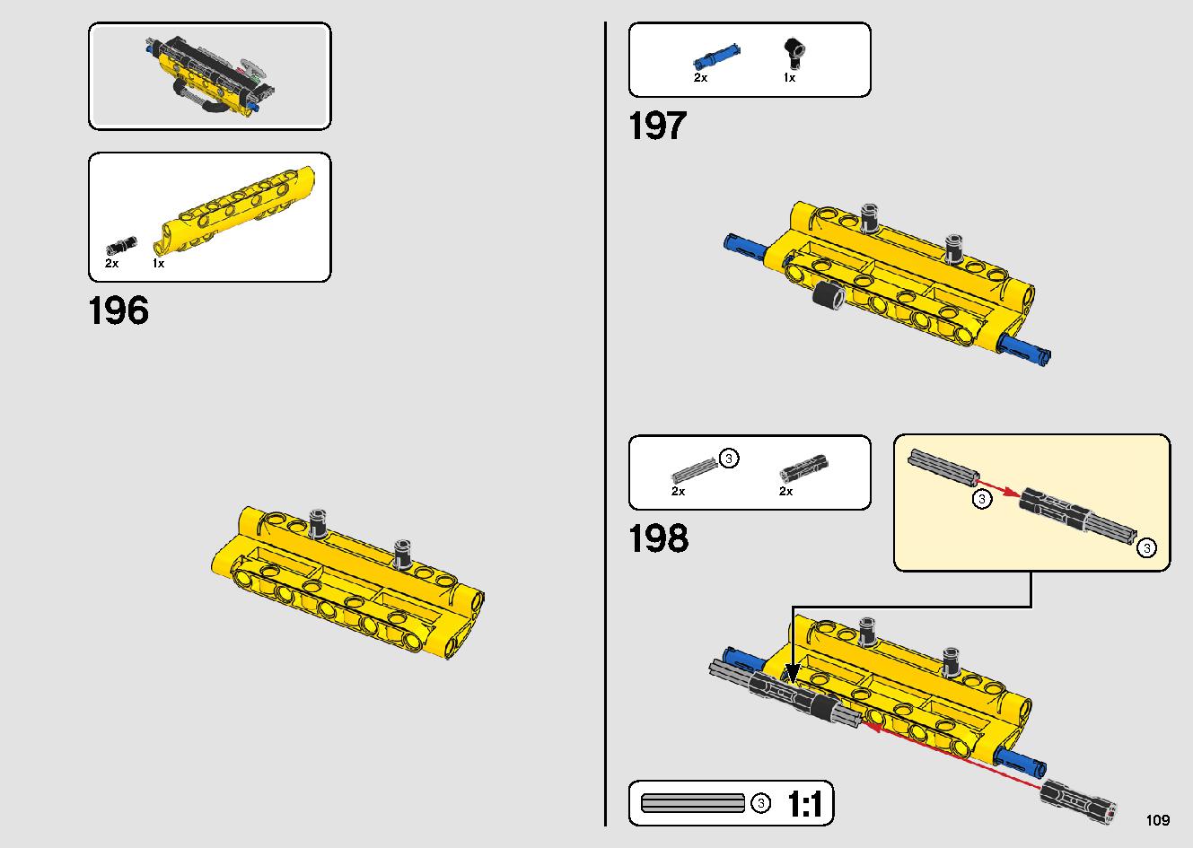 Mobile Crane 42108 LEGO information LEGO instructions 109 page