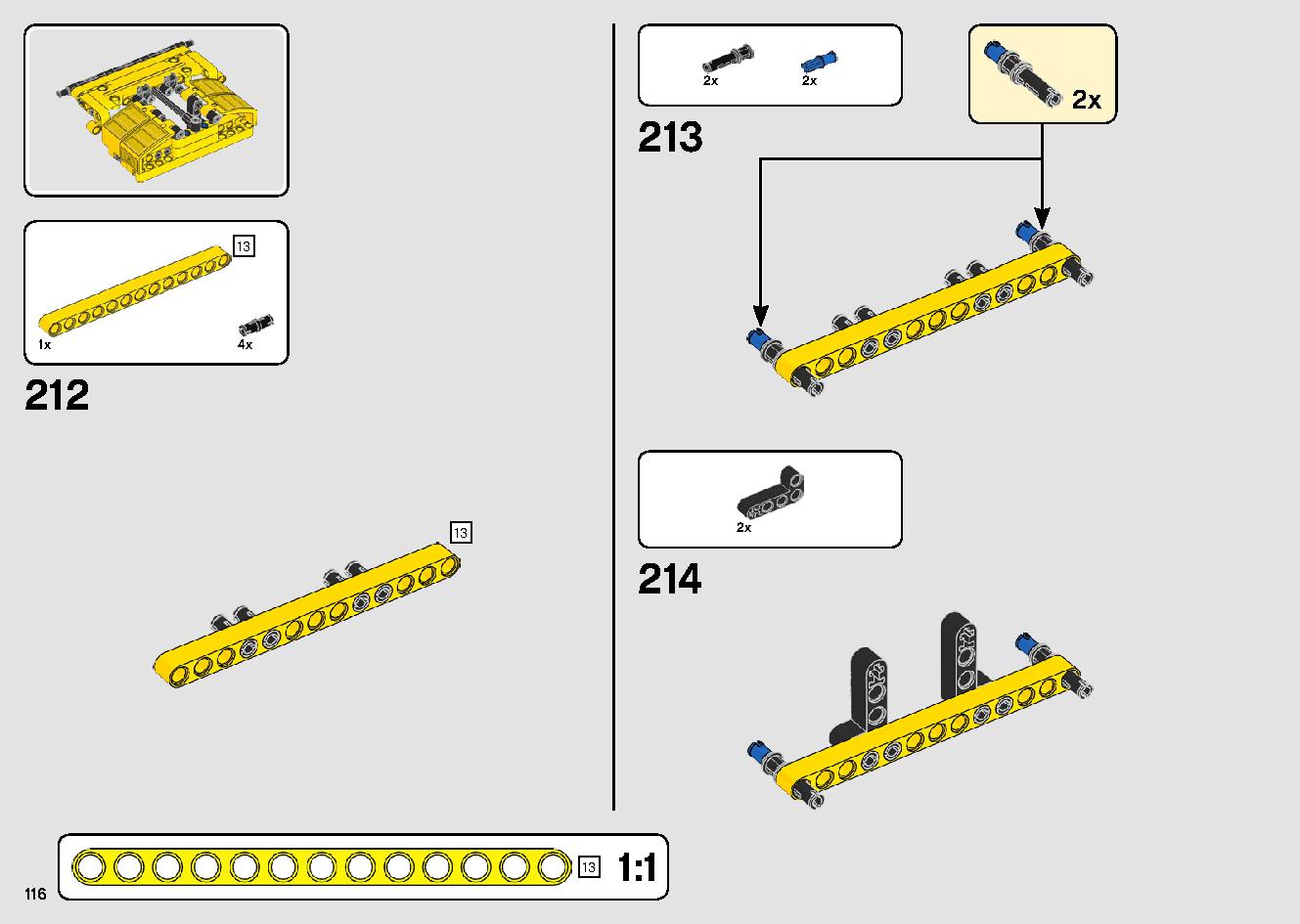 移動式クレーン車 42108 レゴの商品情報 レゴの説明書・組立方法 116 page