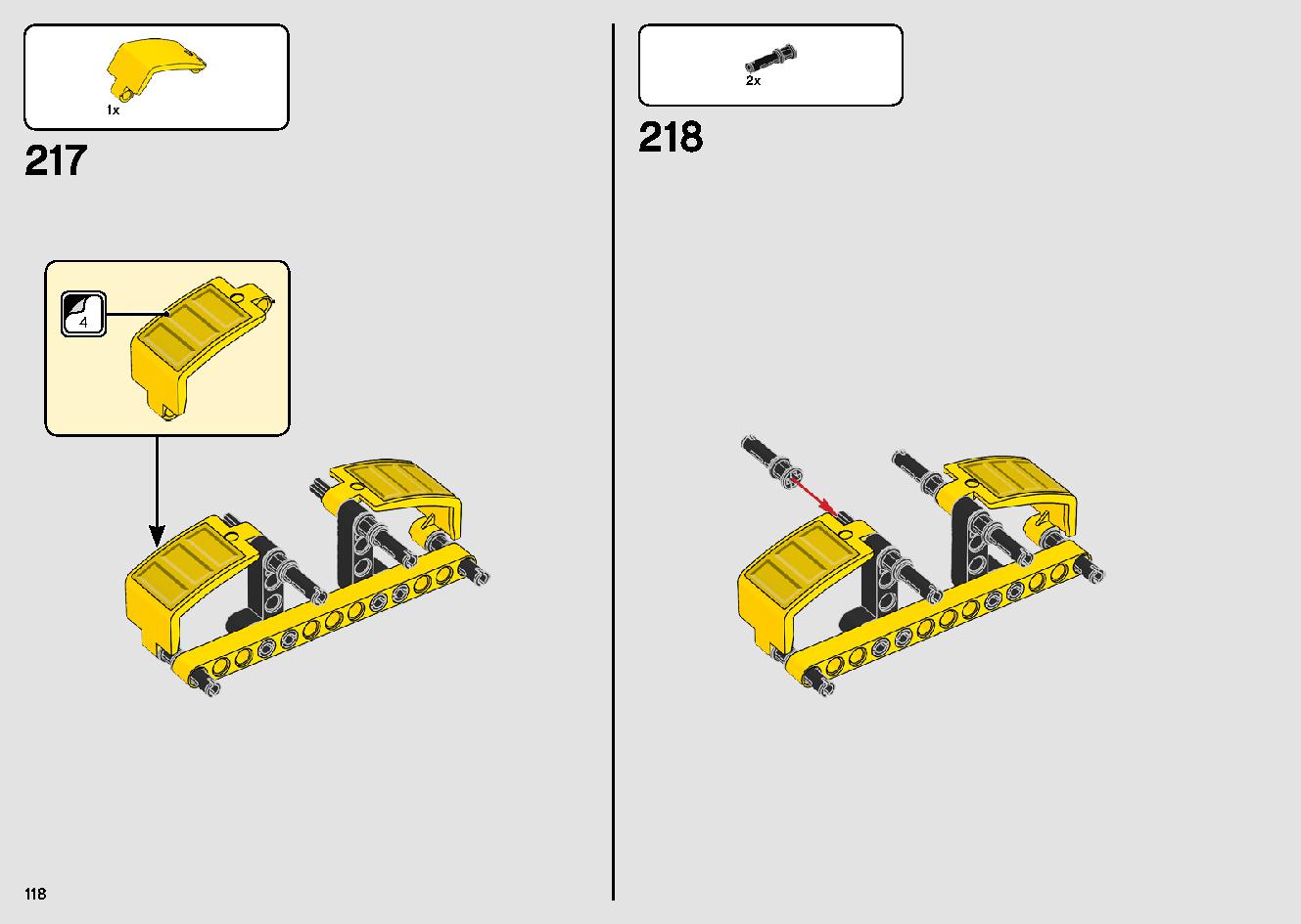 移動式クレーン車 42108 レゴの商品情報 レゴの説明書・組立方法 118 page
