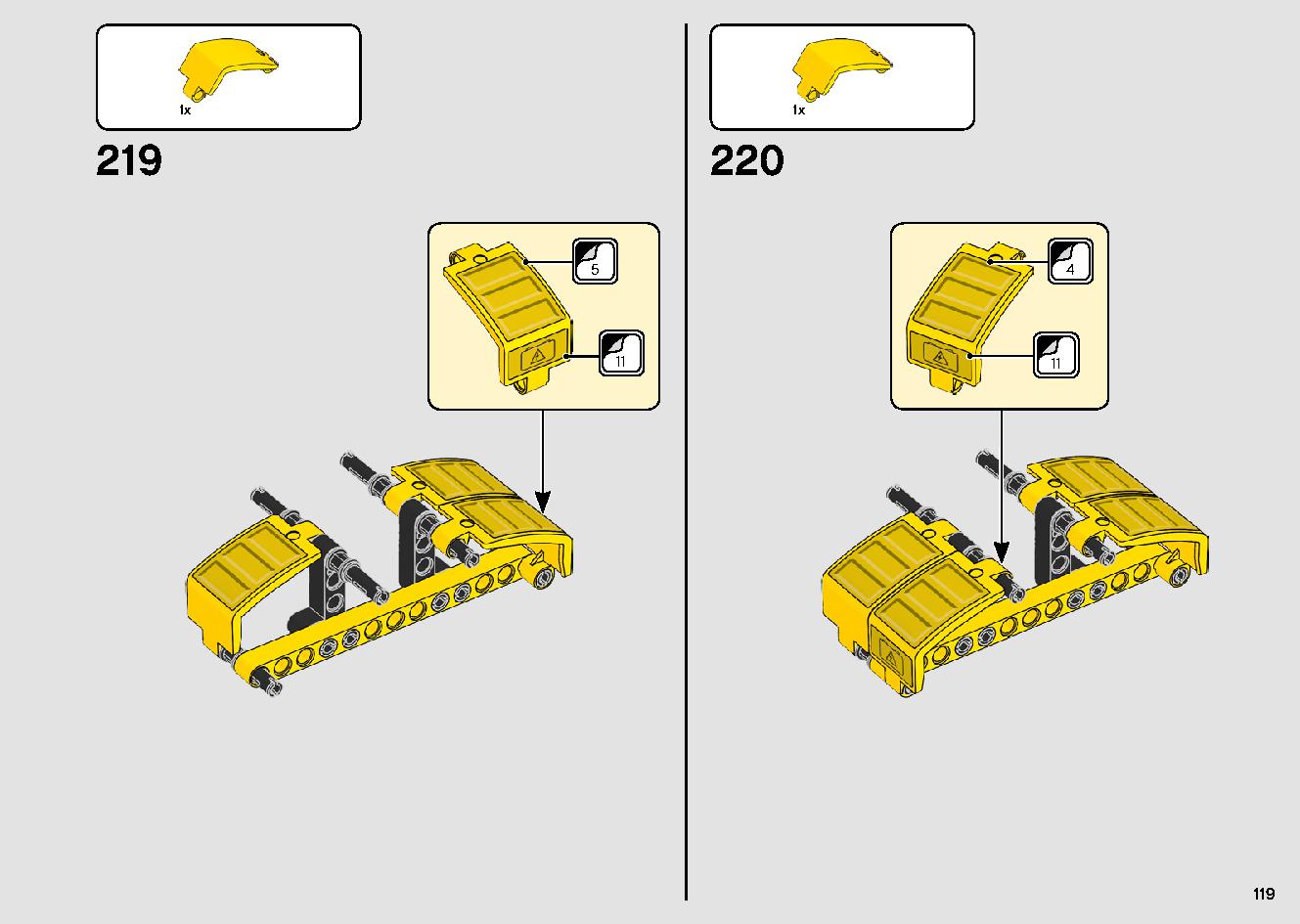 Mobile Crane 42108 LEGO information LEGO instructions 119 page