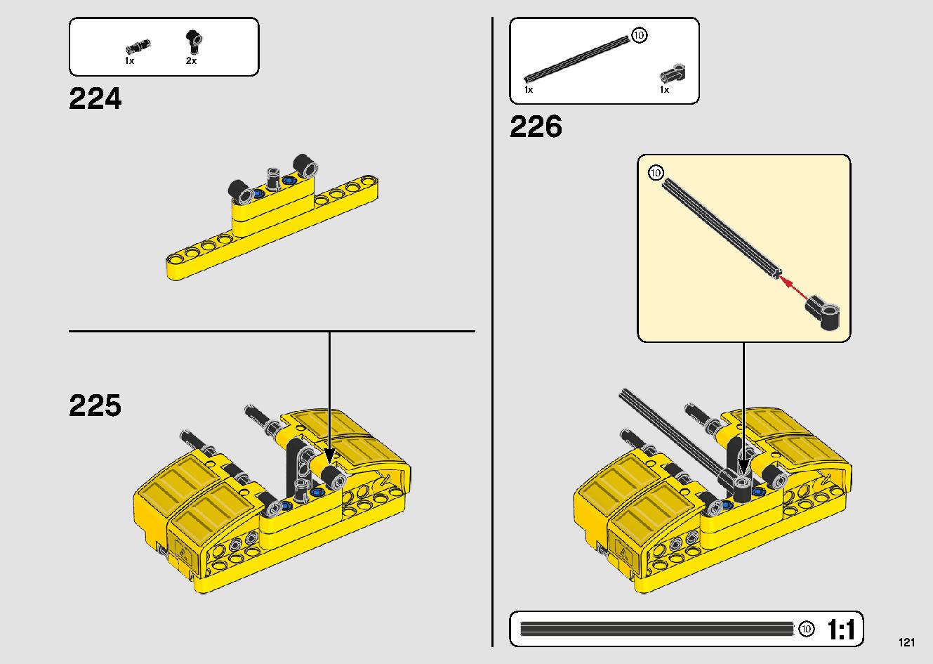 Mobile Crane 42108 LEGO information LEGO instructions 121 page