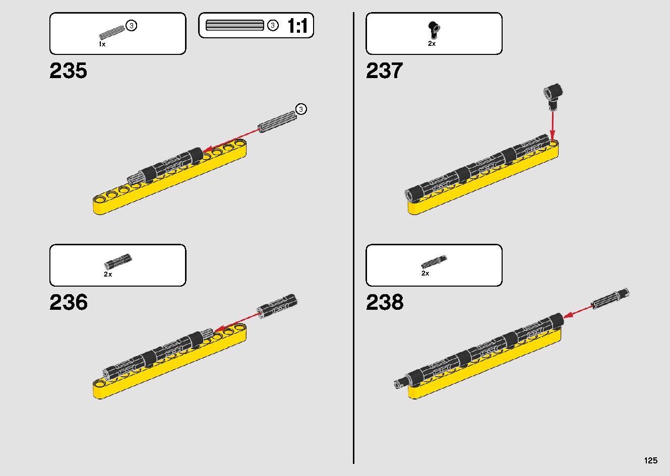 移動式クレーン車 42108 レゴの商品情報 レゴの説明書・組立方法 125 page