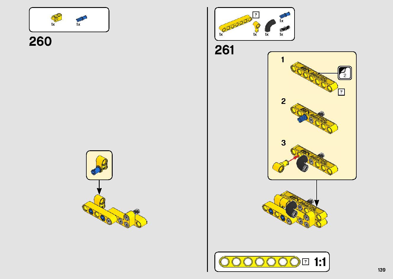Mobile Crane 42108 LEGO information LEGO instructions 139 page