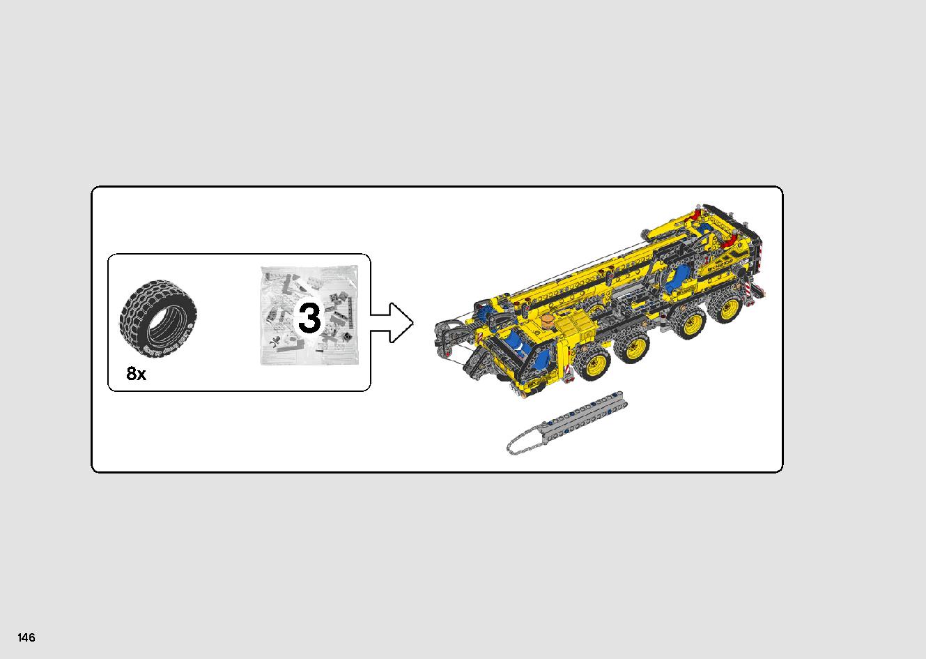 移動式クレーン車 42108 レゴの商品情報 レゴの説明書・組立方法 146 page