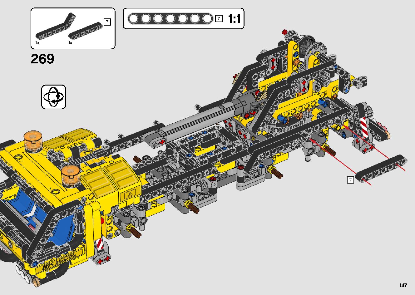 移動式クレーン車 42108 レゴの商品情報 レゴの説明書・組立方法 147 page