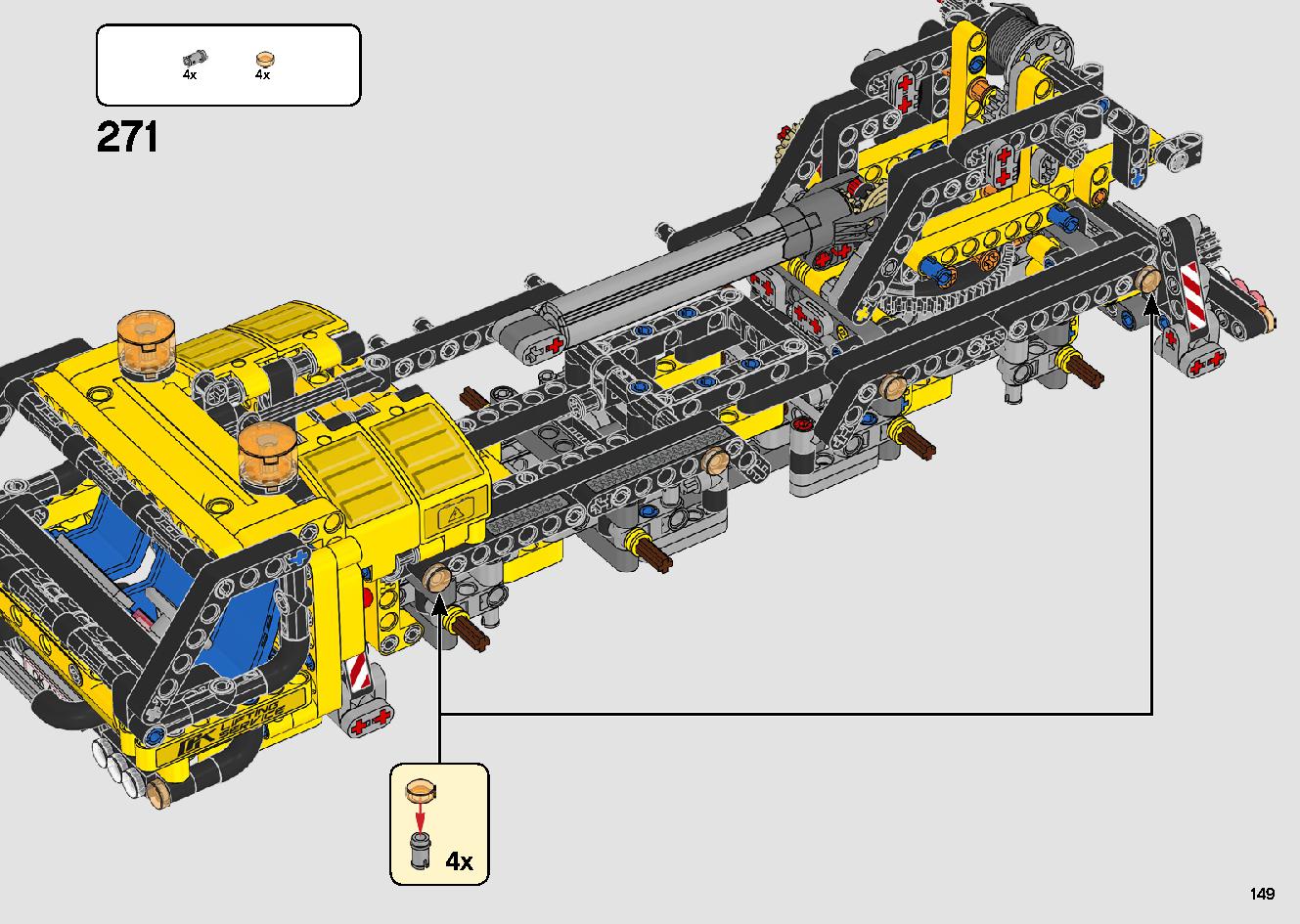 移動式クレーン車 42108 レゴの商品情報 レゴの説明書・組立方法 149 page