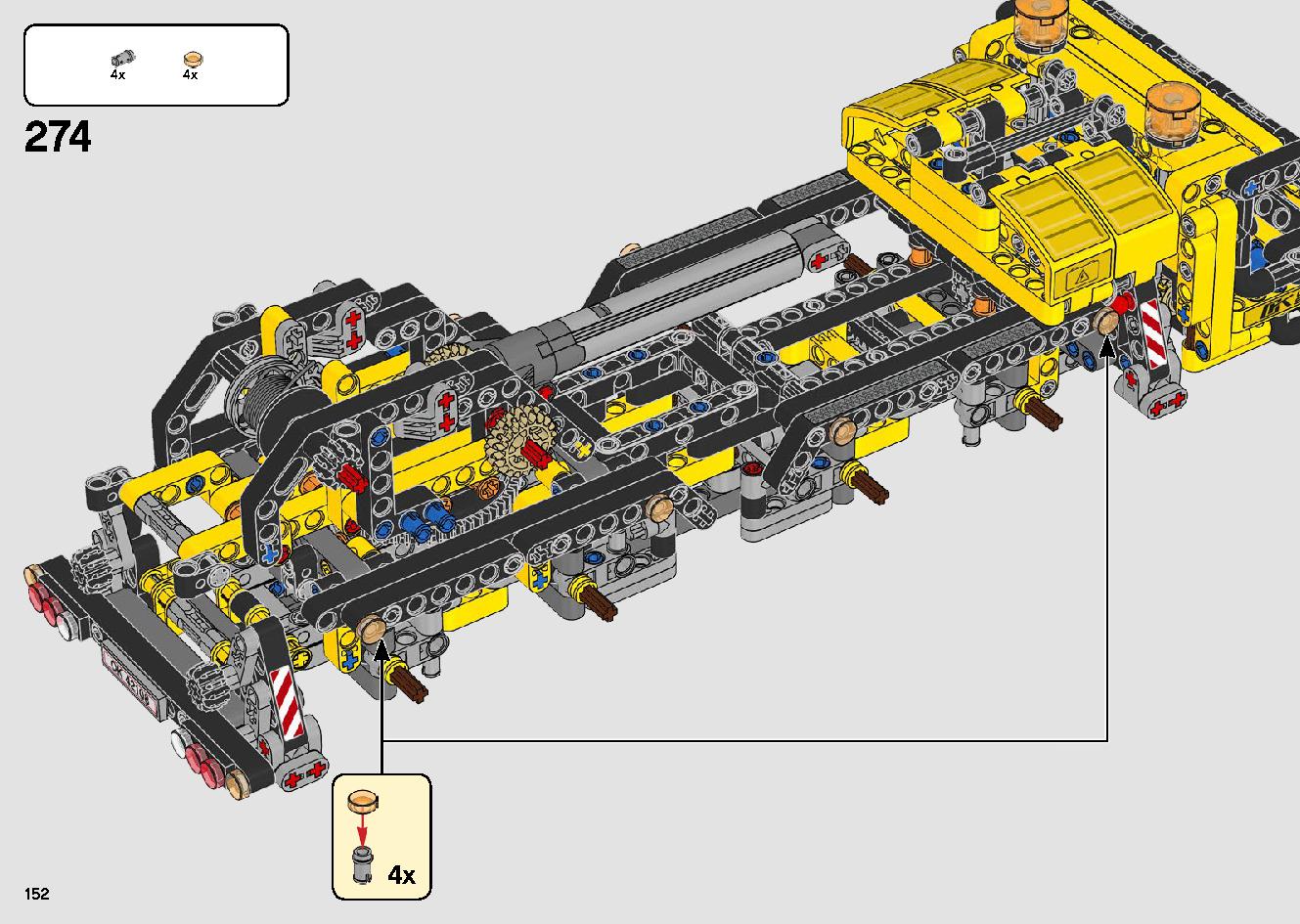 移動式クレーン車 42108 レゴの商品情報 レゴの説明書・組立方法 152 page