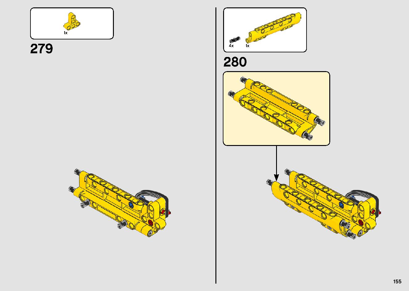 移動式クレーン車 42108 レゴの商品情報 レゴの説明書・組立方法 155 page
