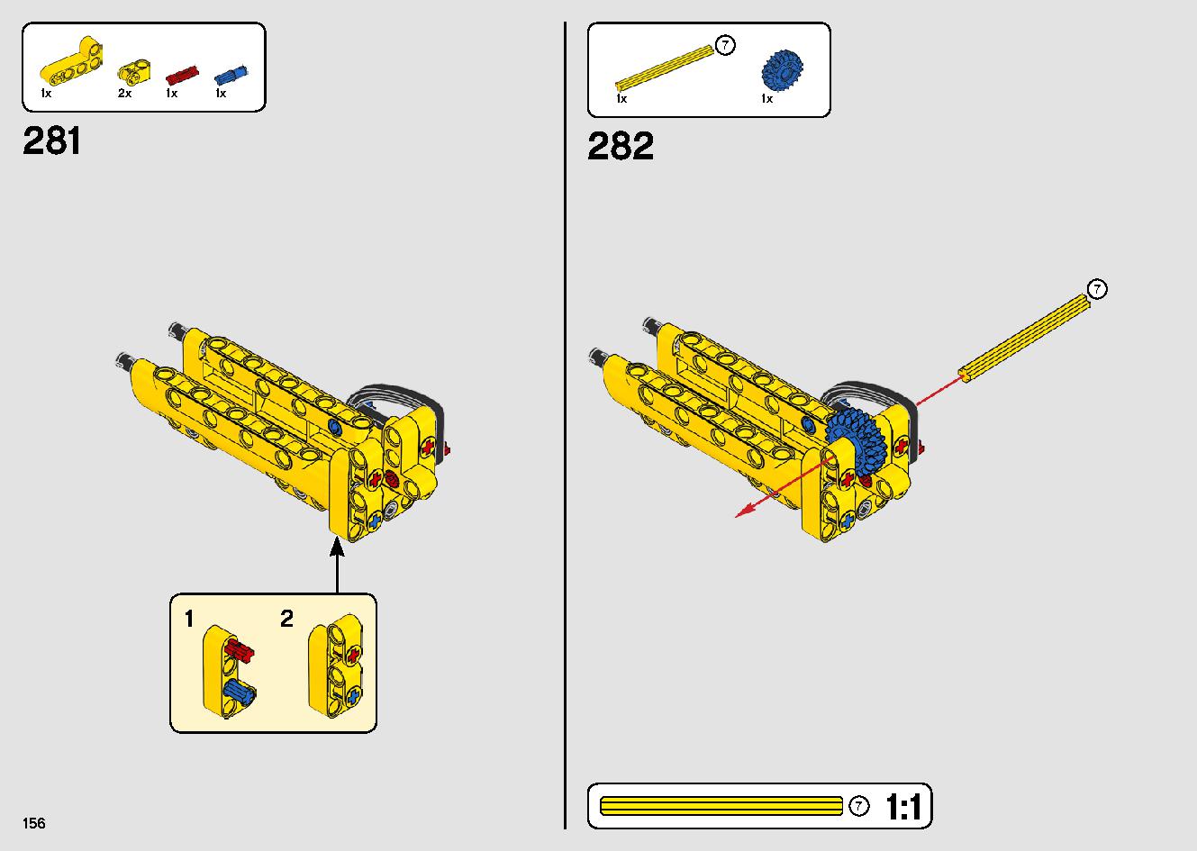 移動式クレーン車 42108 レゴの商品情報 レゴの説明書・組立方法 156 page