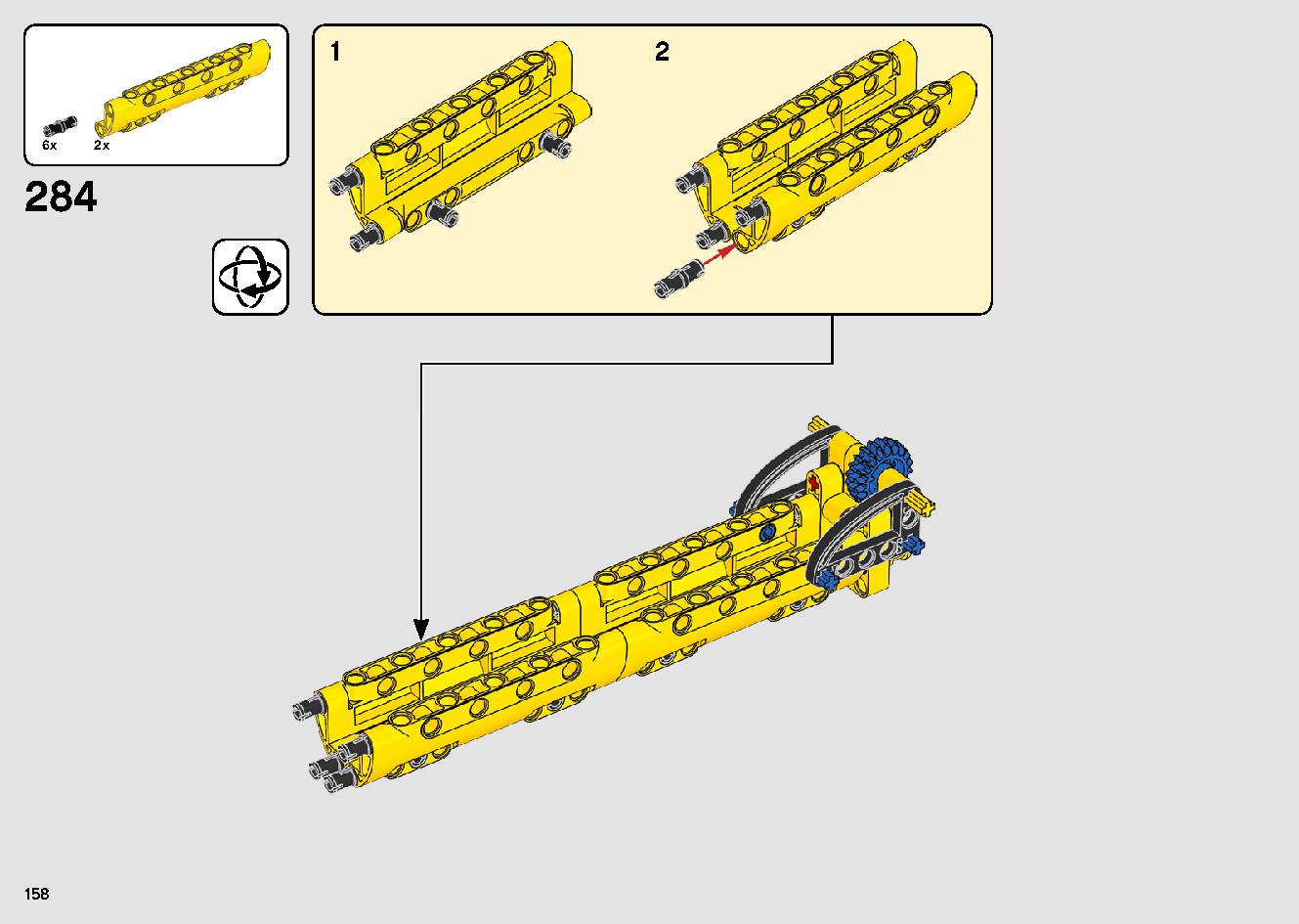 移動式クレーン車 42108 レゴの商品情報 レゴの説明書・組立方法 158 page